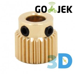 Reprap 3D Printer Extrusion Copper Head Gear 26 Teeth